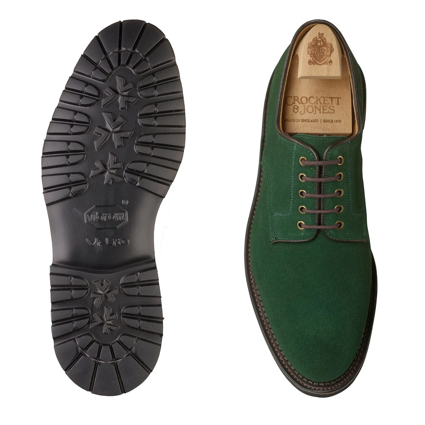 Crockett & Jones Grasmere Bottle Green Suede