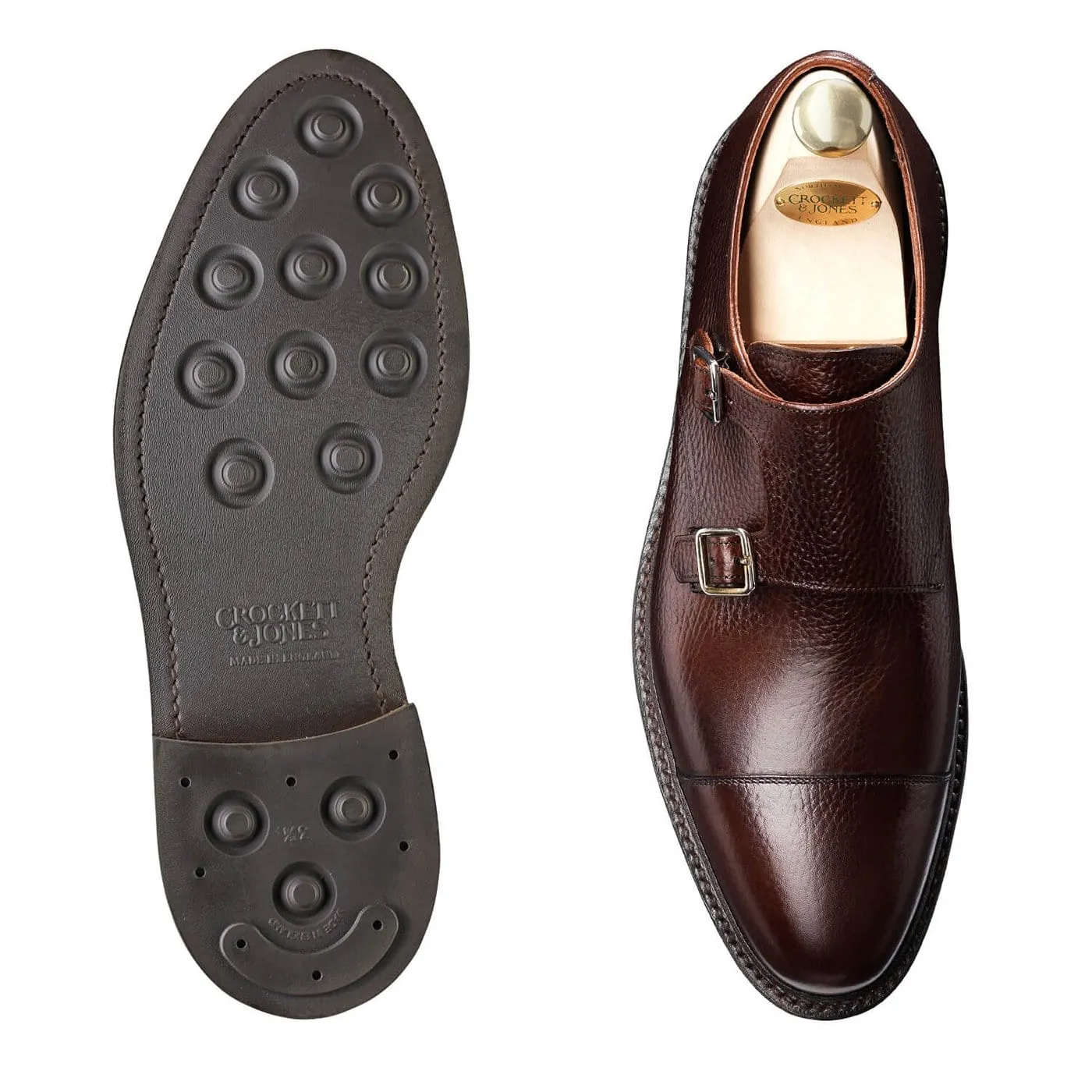 Crockett & Jones Harrogate Dark Brown Country Calf Grain