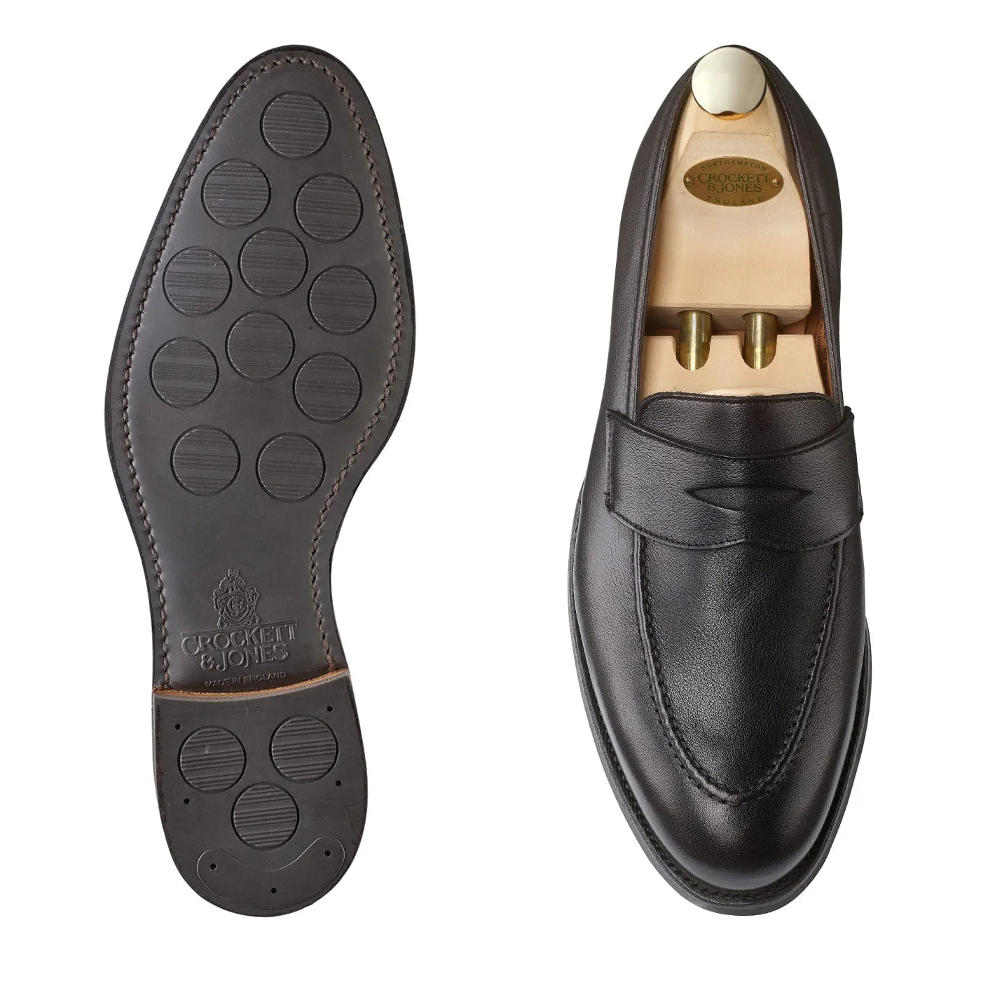 Crockett & Jones Henley 2 Black Milled Calf