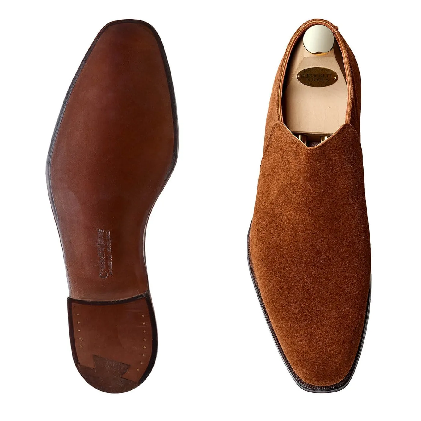 Crockett & Jones Kempton 3 Polo Brown Calf Suede