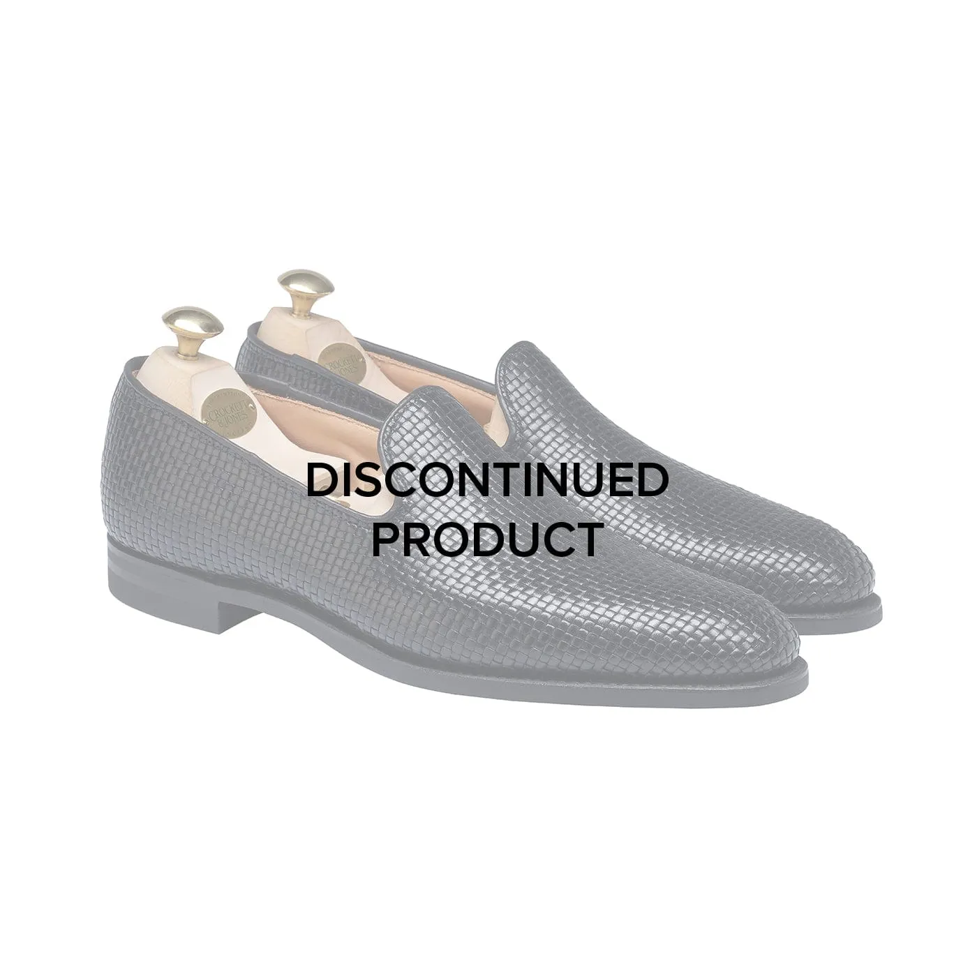 Crockett & Jones Kensington Black Woven Calf