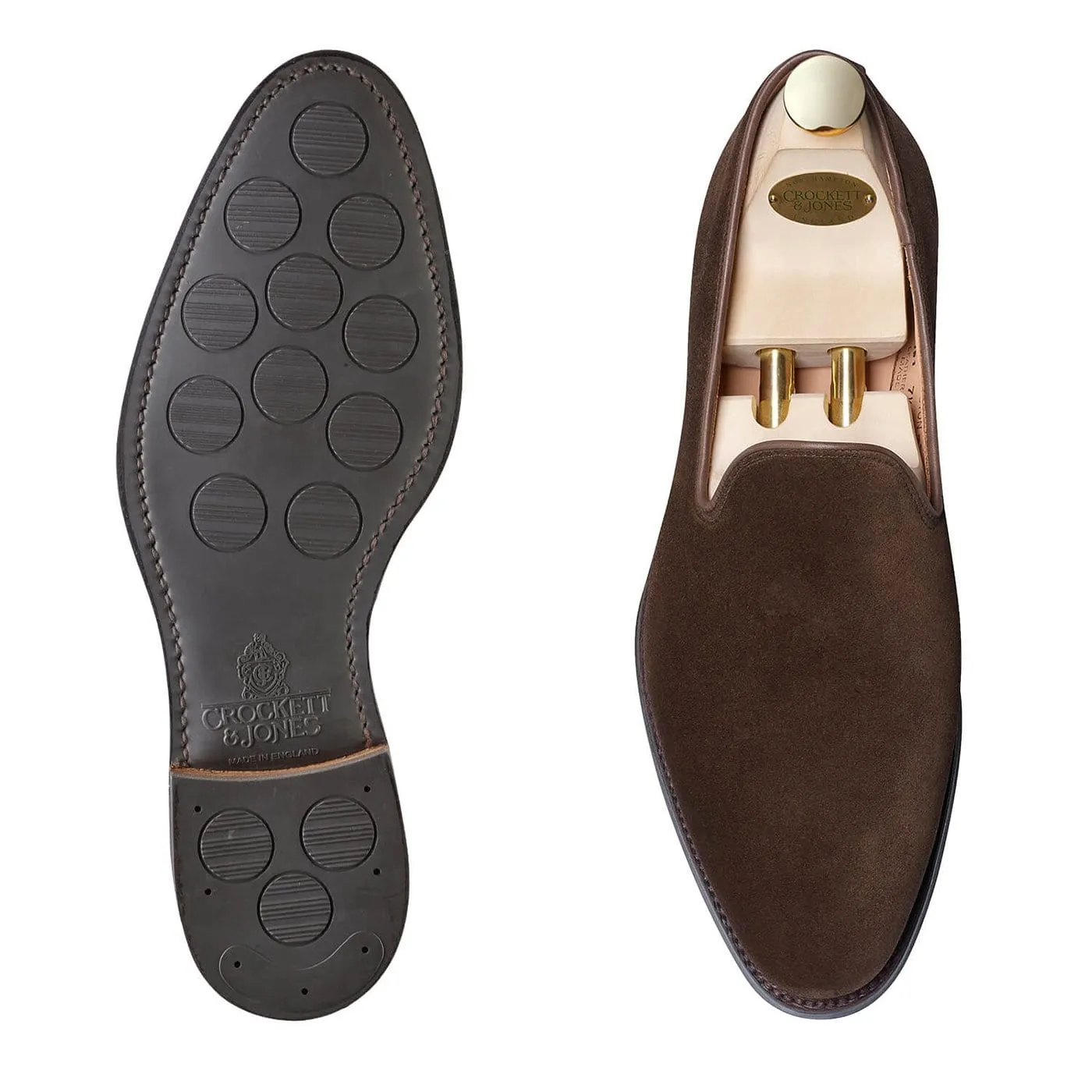 Crockett & Jones Kensington Dark Brown Calf Suede