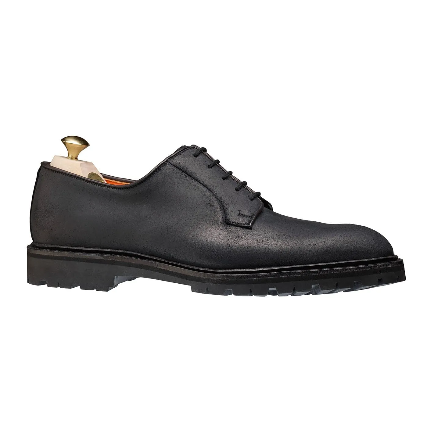 Crockett & Jones Lanark 3 Black Rough-Out Suede