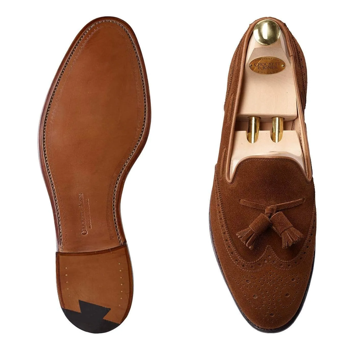Crockett & Jones Lichfield Tobacco Calf Suede