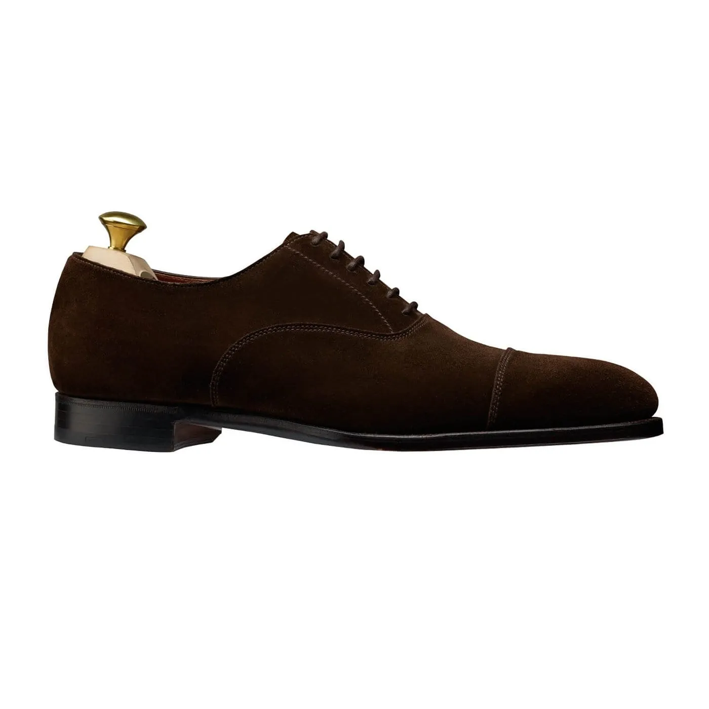 Crockett & Jones Lonsdale Dark Brown Calf Suede