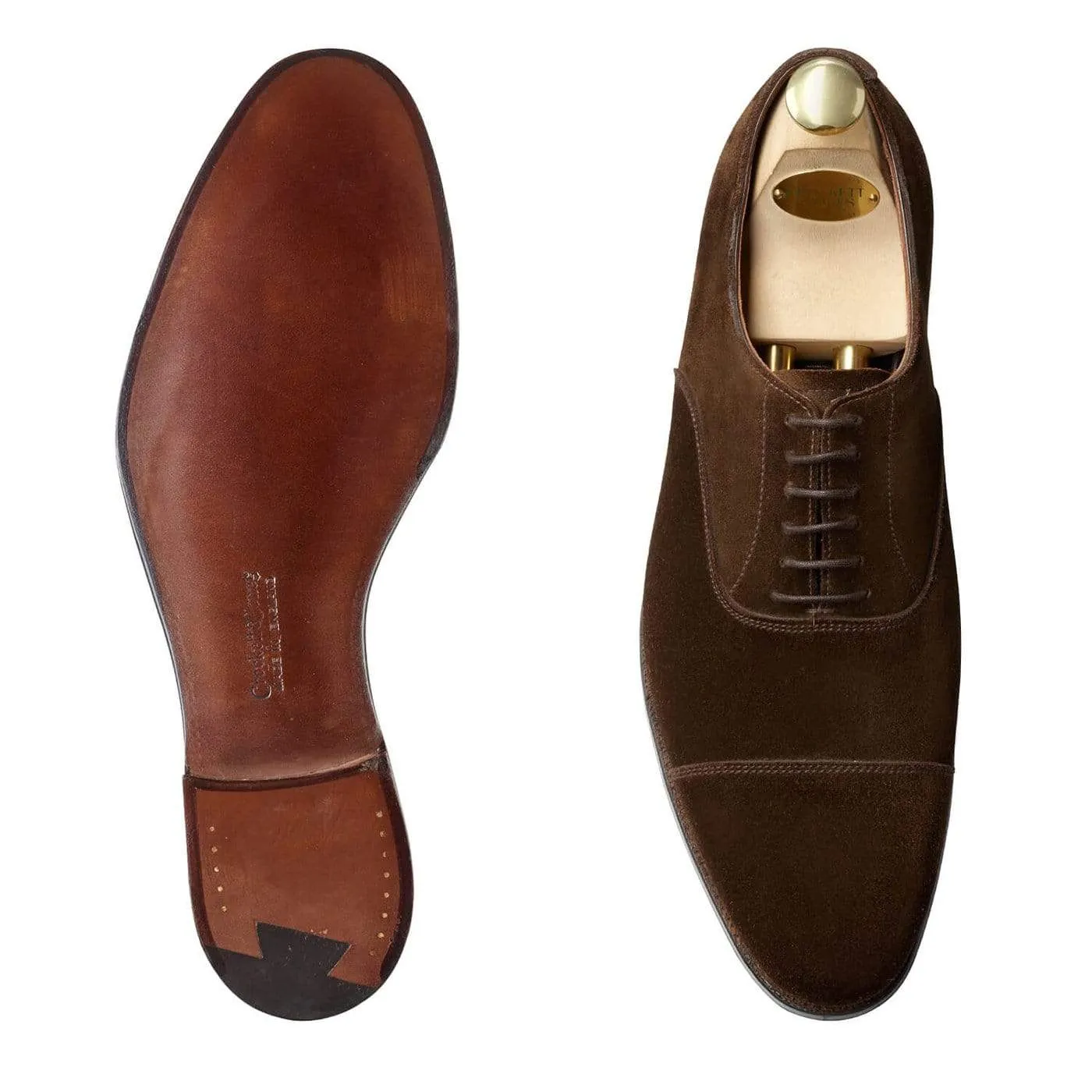 Crockett & Jones Lonsdale Dark Brown Calf Suede