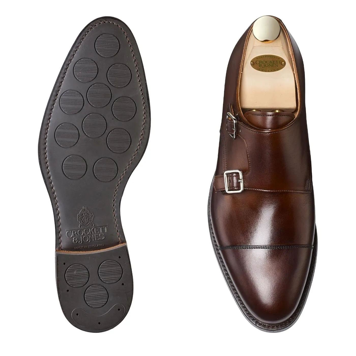 Crockett & Jones Lowndes 4 Dark Brown Burnished Calf