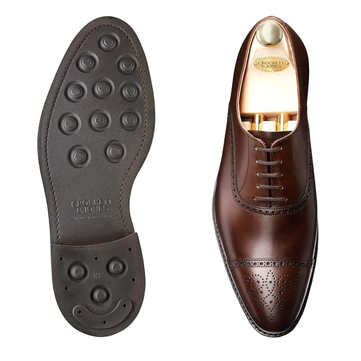 Crockett & Jones Malton Dark Brown Burnished Calf