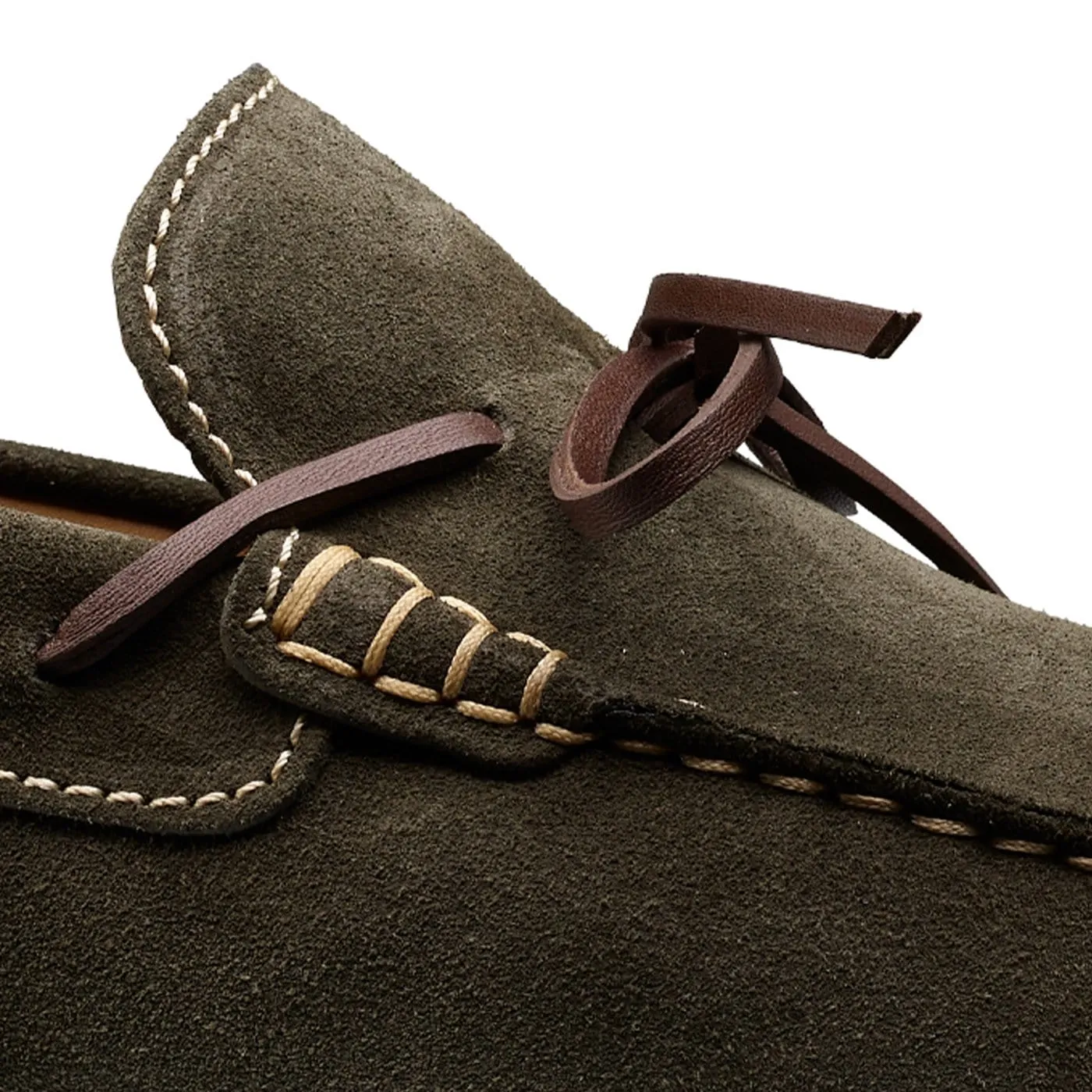 Crockett & Jones Napoli Earth Green Suede