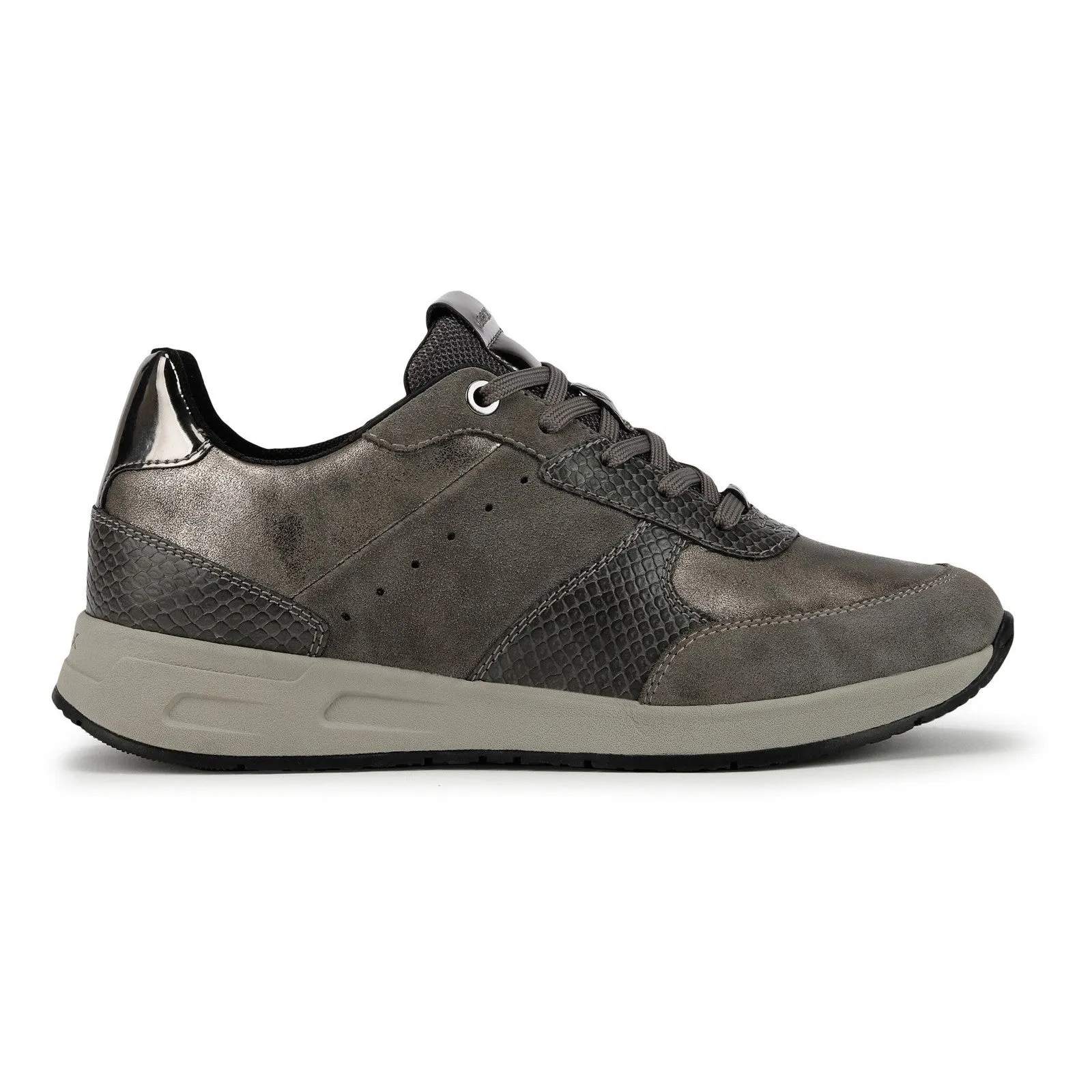 Geox D Bulmya A Womens Lace Up Casual Trainer