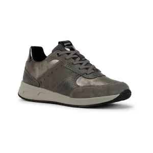 Geox D Bulmya A Womens Lace Up Casual Trainer