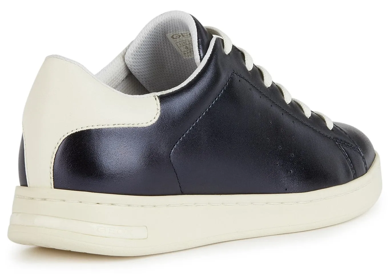 Geox D Jaysen B Womens Leather Lace Up Trainer
