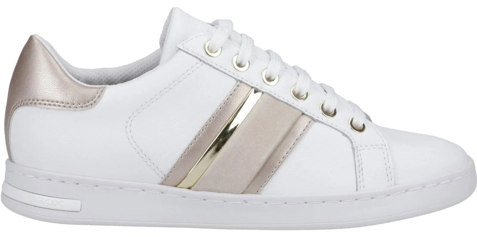 Geox D Jaysen E Womens Leather Lace Up Trainer