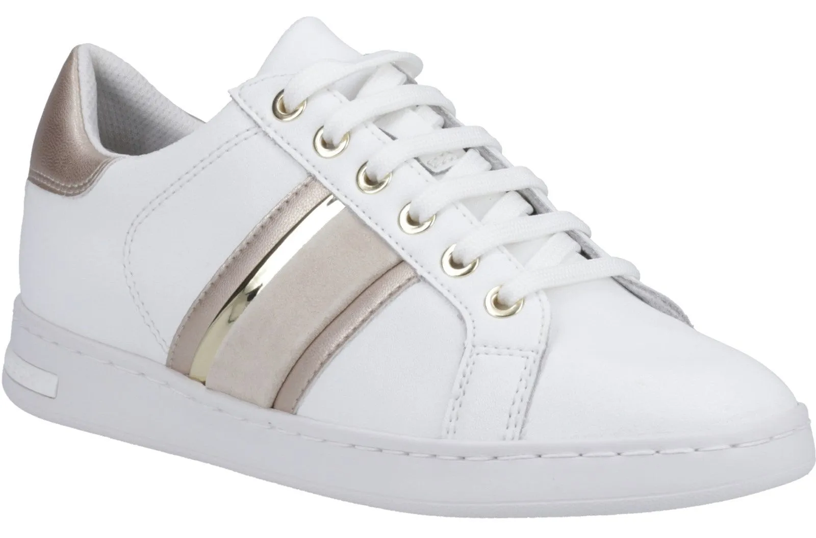 Geox D Jaysen E Womens Leather Lace Up Trainer