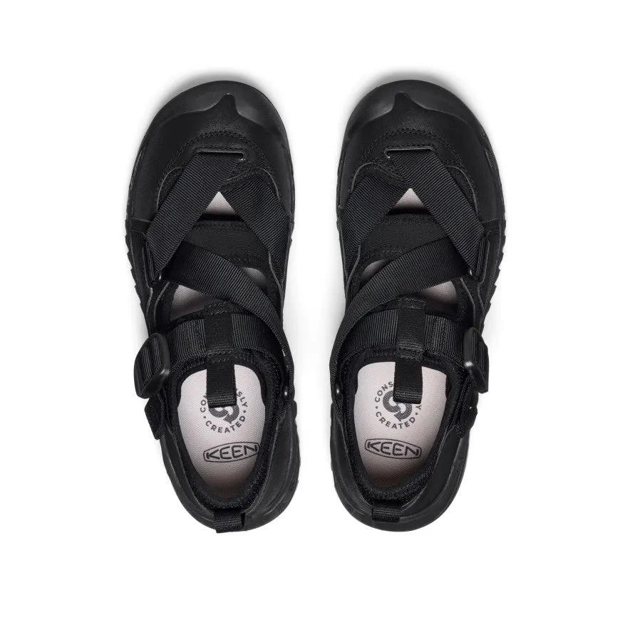 Keen All Gender Hoodzerra Sandal  |  Black/Black