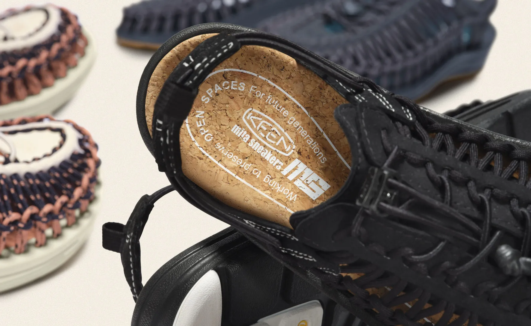 Keen All Gender UNEEK II Convertible x Mita Sneakers  |  Black/Ms4