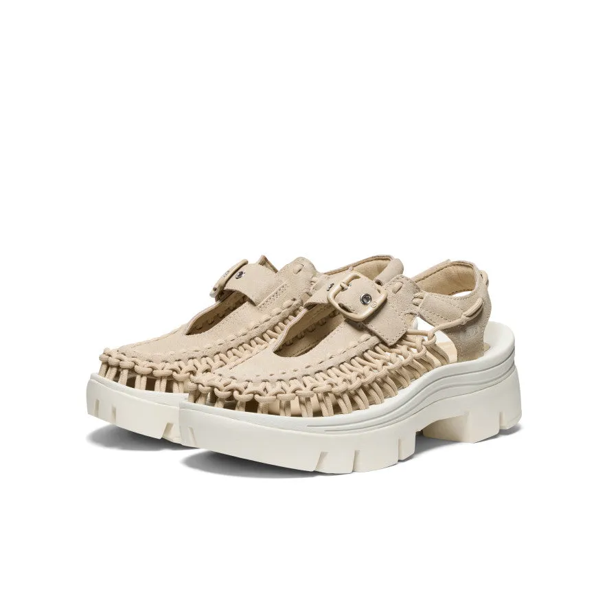 Keen All Gender UNEEK PLT Mary Jane Sneaker  |  Safari/Star White