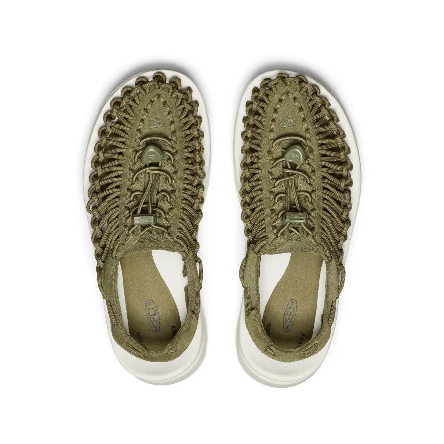 Keen All Gender UNEEK PLT Sneaker  |  Martini Olive/Star White