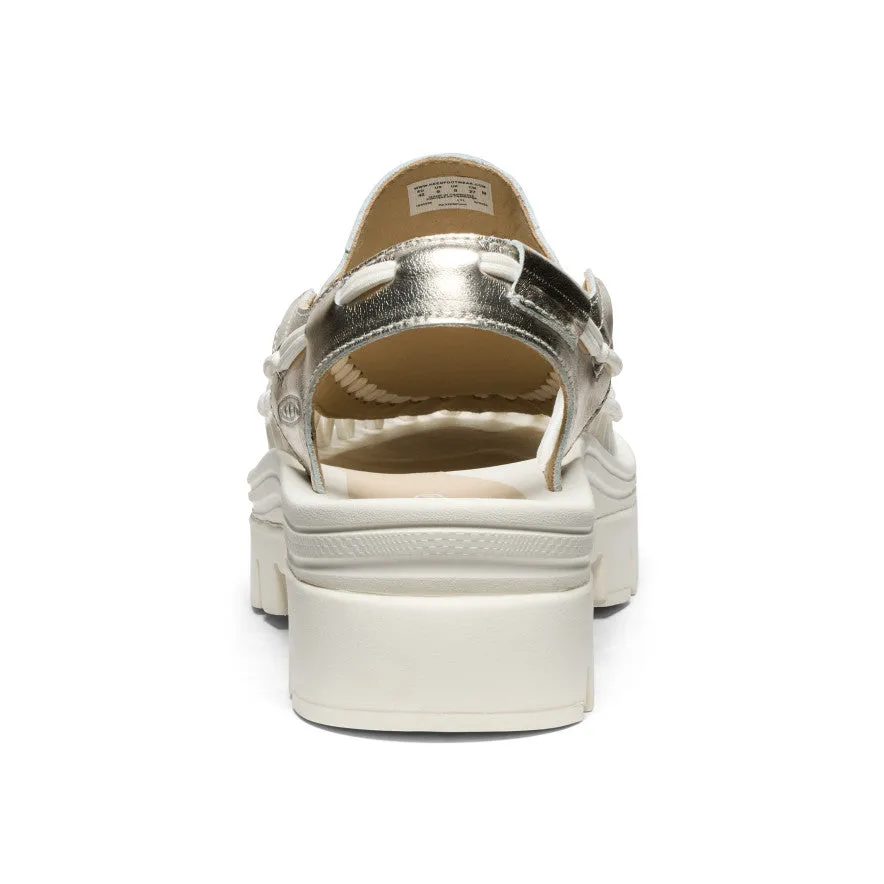 Keen All Gender UNEEK PLT Tassel Sneaker  |  Champagne Gold/Star White