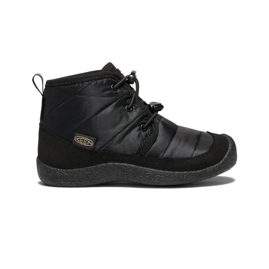 Keen Big Kids' Howser II Waterproof Chukka  |  Black/Black