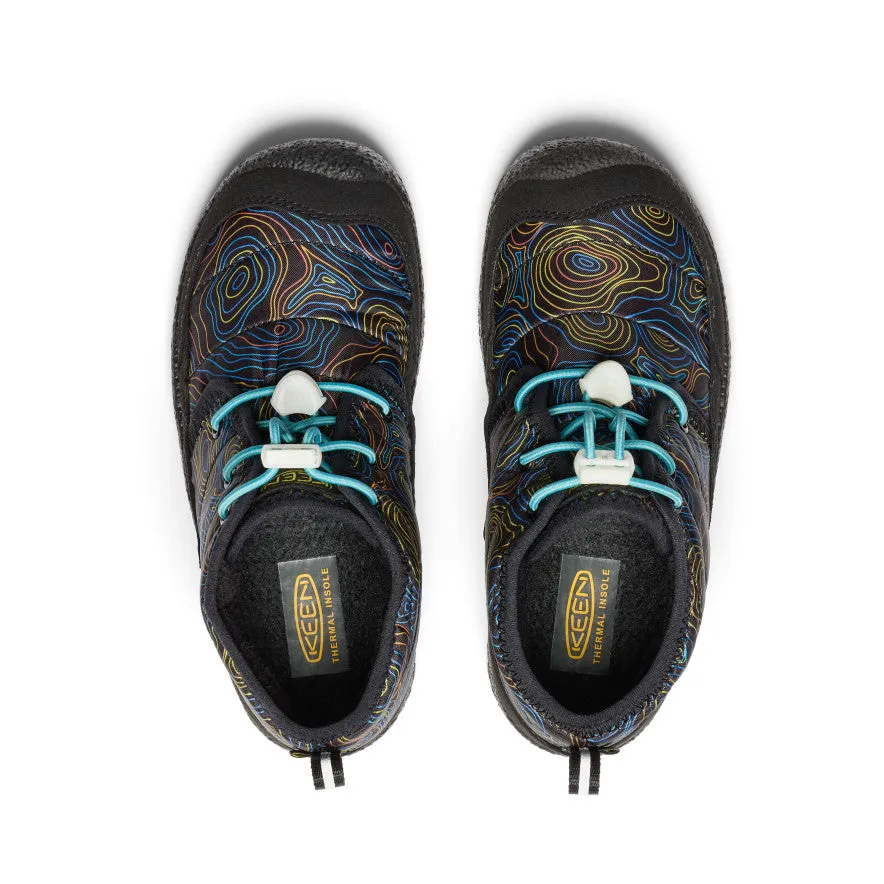 Keen Big Kids' Howser II Waterproof Chukka  |  Black/Reef Waters