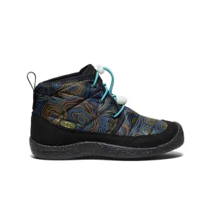 Keen Big Kids' Howser II Waterproof Chukka  |  Black/Reef Waters
