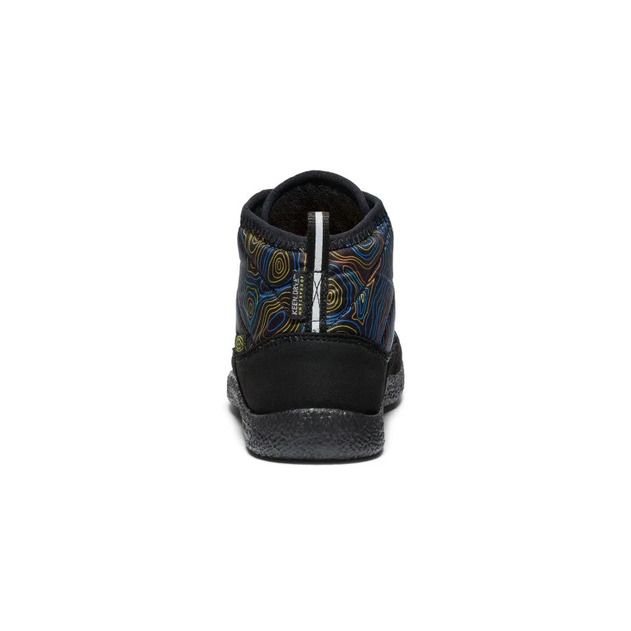 Keen Big Kids' Howser II Waterproof Chukka  |  Black/Reef Waters