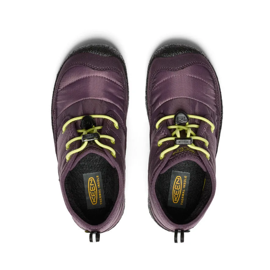 Keen Big Kids' Howser II Waterproof Chukka  |  Plum Perfect/Daiquiri Green