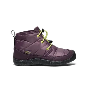 Keen Big Kids' Howser II Waterproof Chukka  |  Plum Perfect/Daiquiri Green