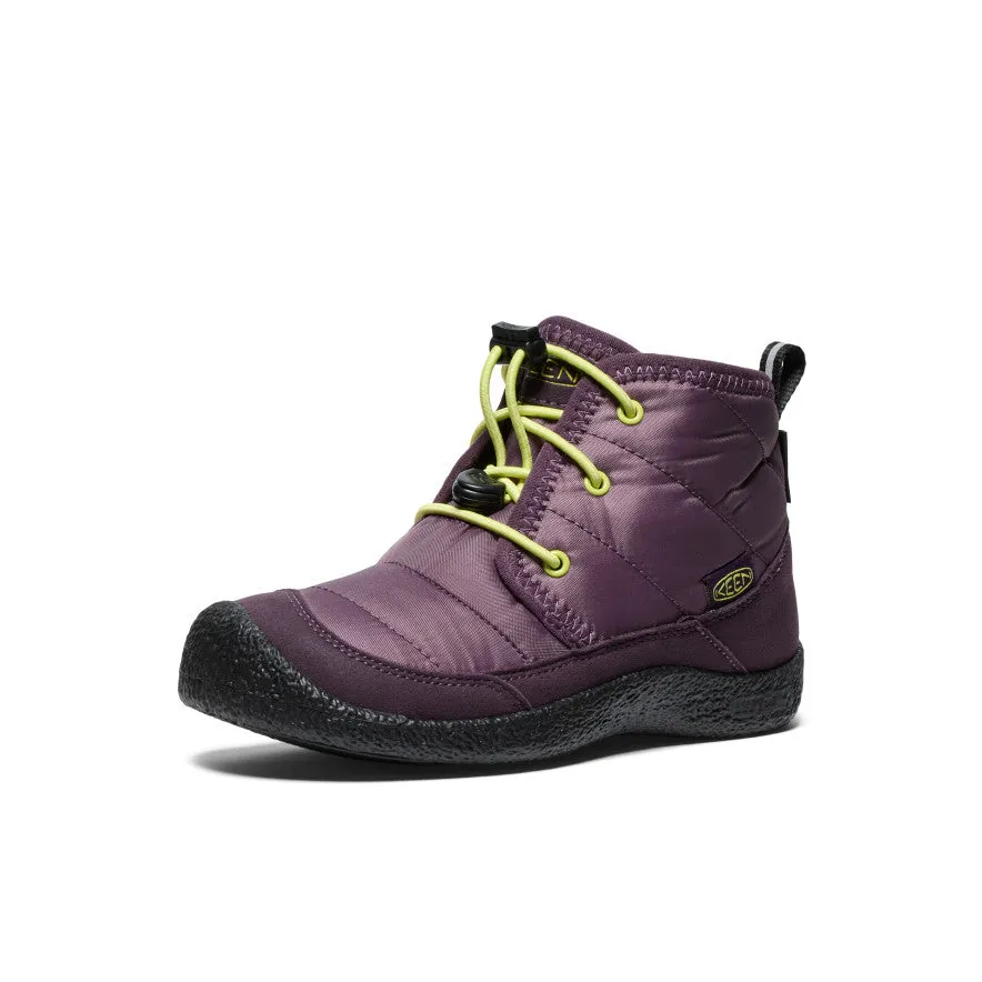Keen Big Kids' Howser II Waterproof Chukka  |  Plum Perfect/Daiquiri Green