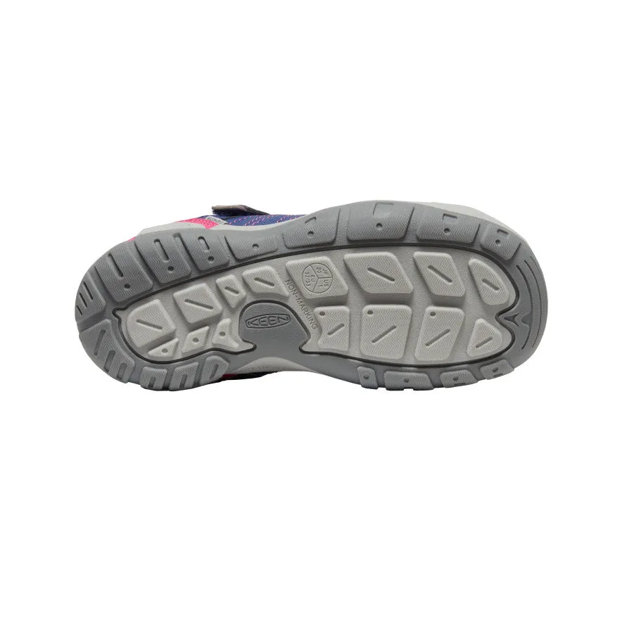 Keen Big Kids' Knotch Peak Sneaker  |  Blue Depths/Pink Peacock