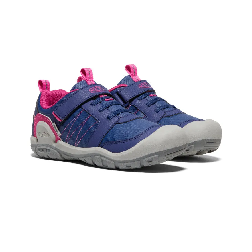 Keen Big Kids' Knotch Peak Sneaker  |  Blue Depths/Pink Peacock