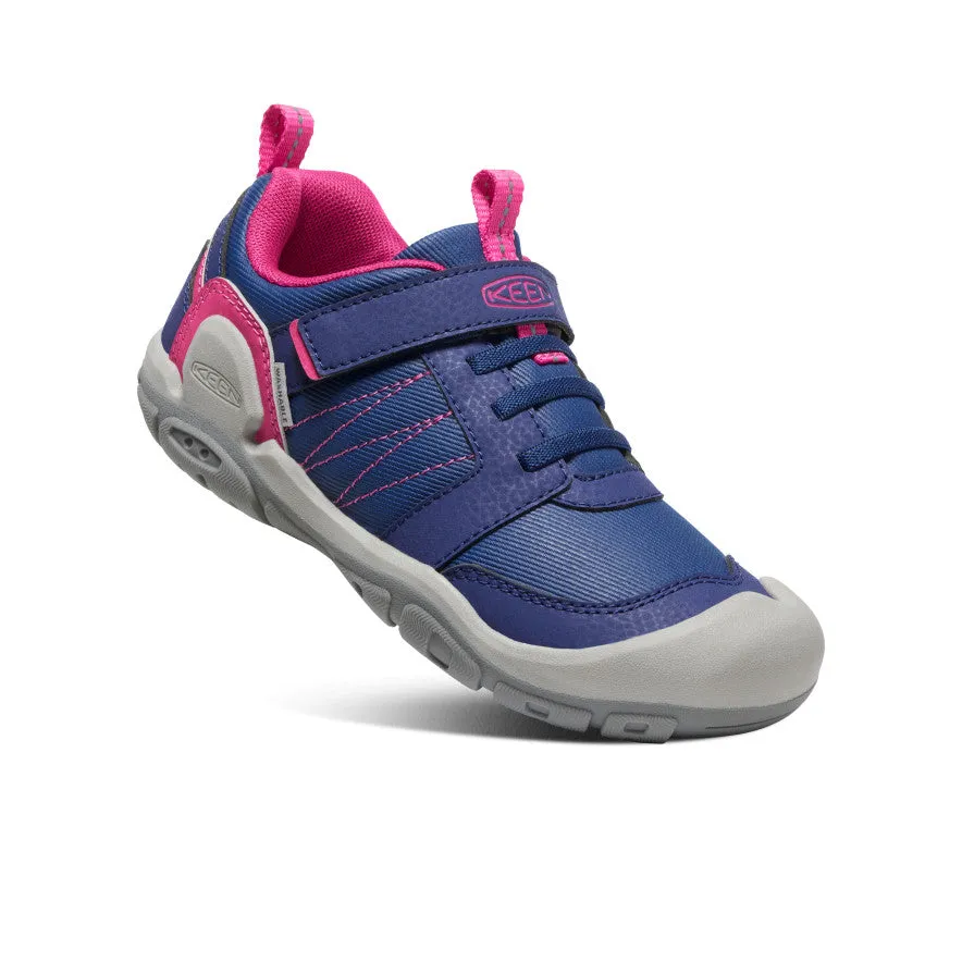 Keen Big Kids' Knotch Peak Sneaker  |  Blue Depths/Pink Peacock