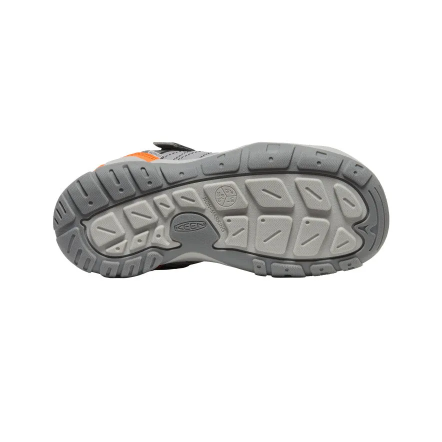 Keen Big Kids' Knotch Peak Sneaker  |  Magnet/Safety Orange