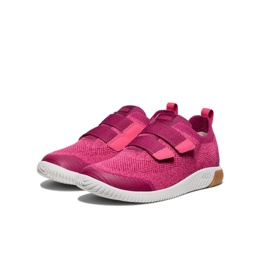 Keen Big Kids' KNX Knit Double Strap  |  Beaujolais/Raspberry