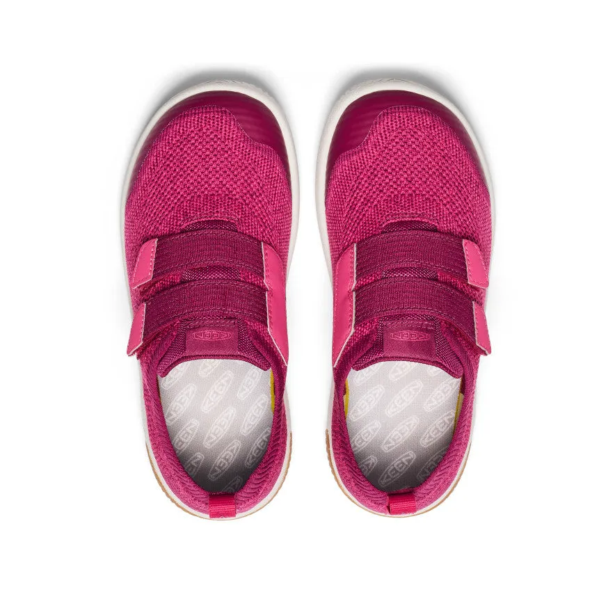 Keen Big Kids' KNX Knit Double Strap  |  Beaujolais/Raspberry