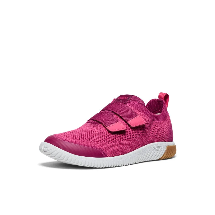 Keen Big Kids' KNX Knit Double Strap  |  Beaujolais/Raspberry