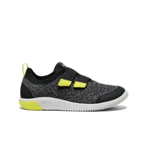 Keen Big Kids' KNX Knit Double Strap  |  Black/Evening Primrose