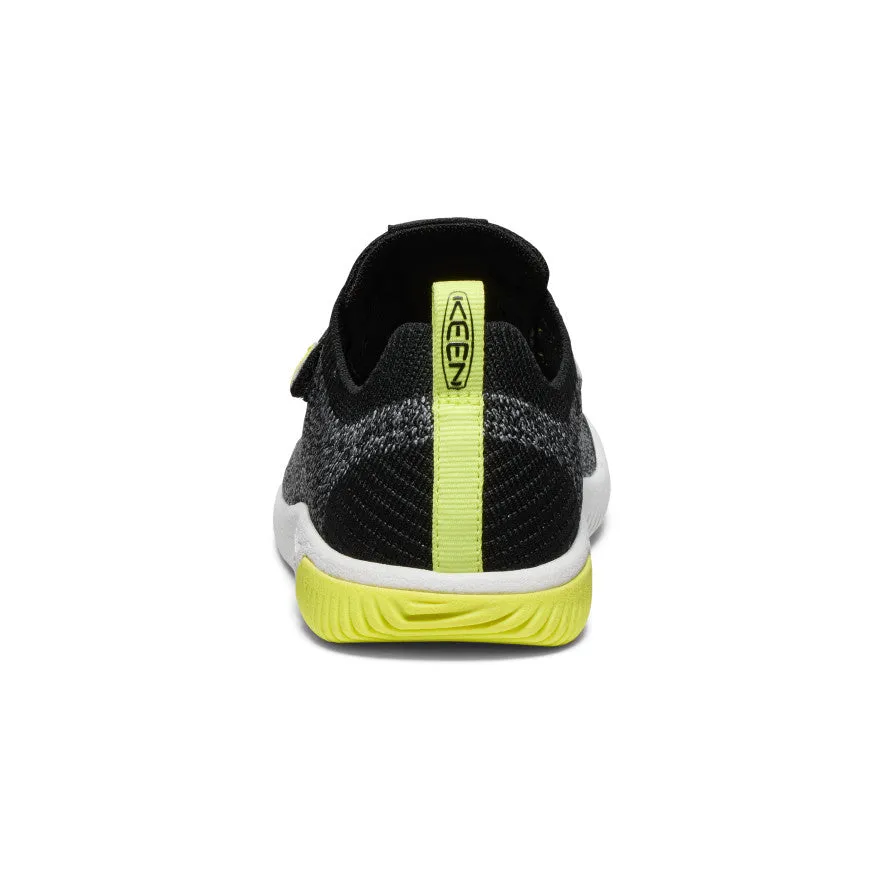 Keen Big Kids' KNX Knit Double Strap  |  Black/Evening Primrose