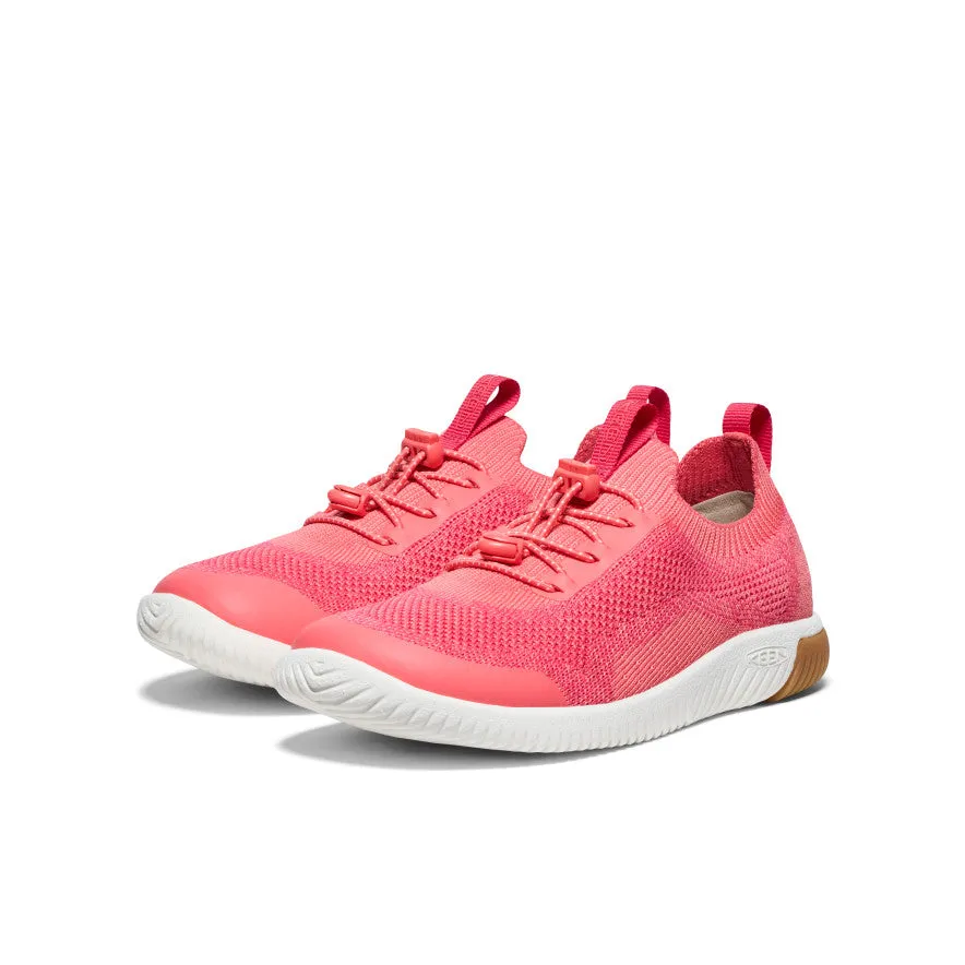 Keen Big Kids' KNX Knit Sneaker  |  Dubarry/Star White