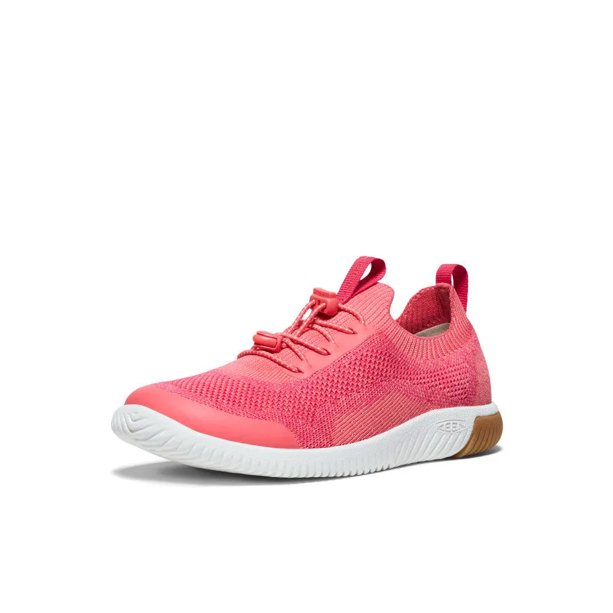 Keen Big Kids' KNX Knit Sneaker  |  Dubarry/Star White