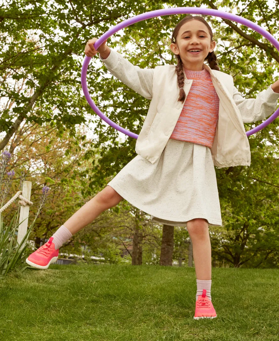 Keen Big Kids' KNX Knit Sneaker  |  Iguana/Evening Primrose