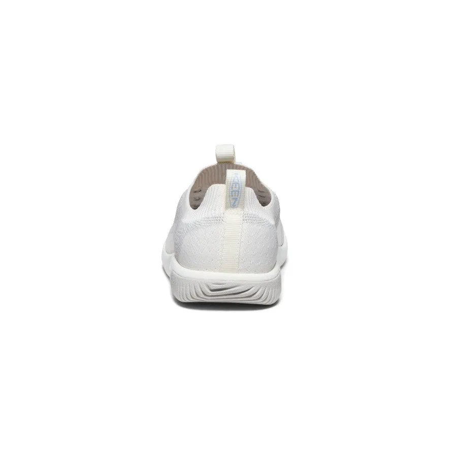 Keen Big Kids' KNX Knit Sneaker  |  Star White/Skyway