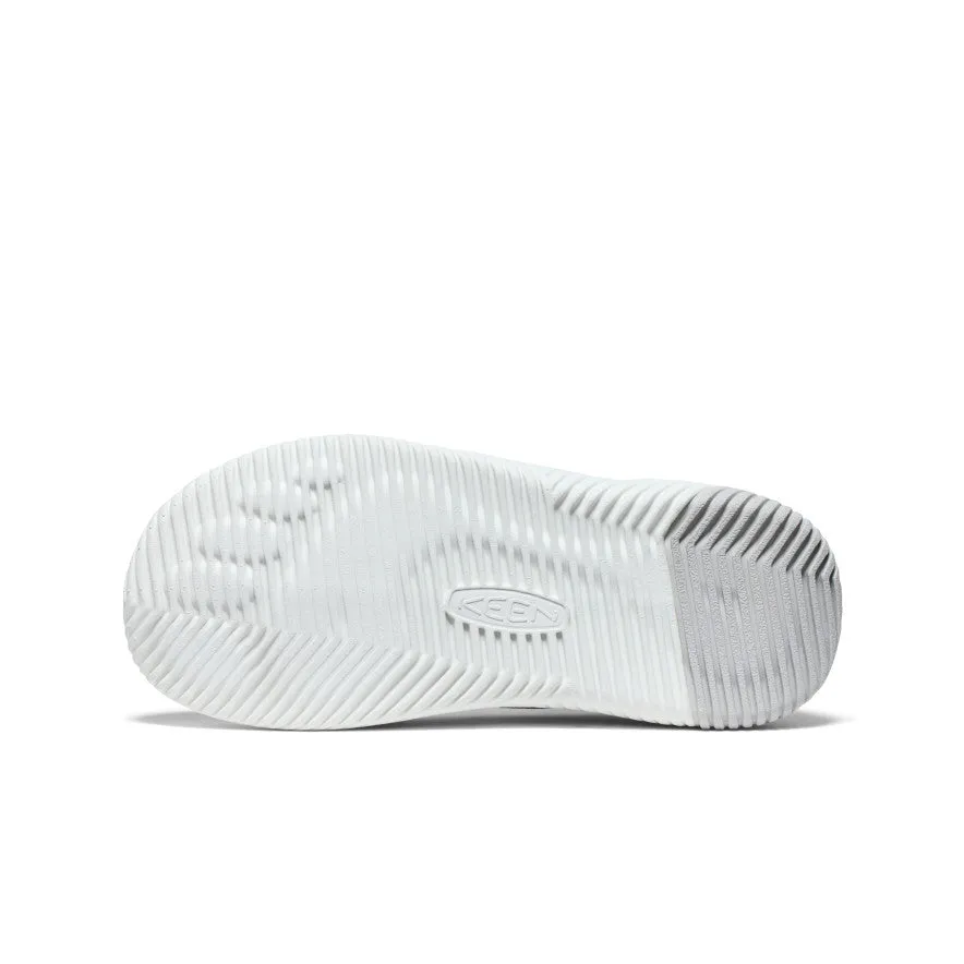 Keen Big Kids' KNX Knit Sneaker  |  Star White/Skyway