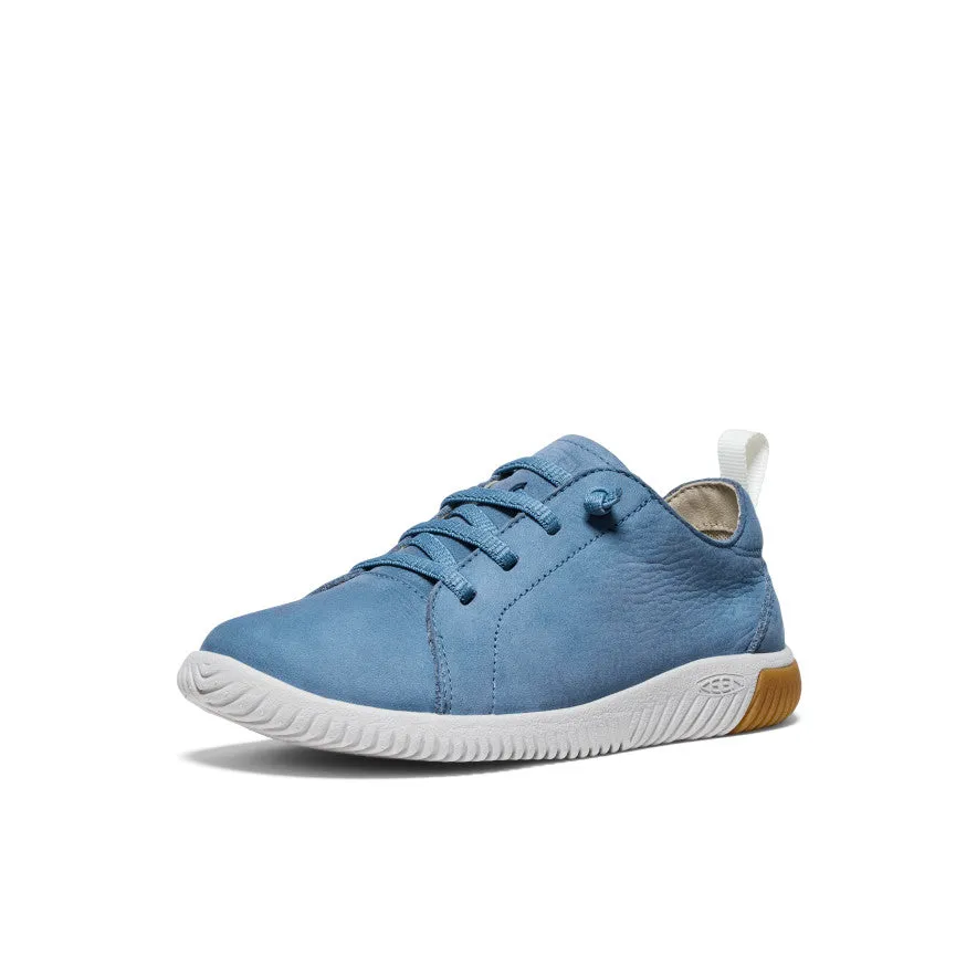 Keen Big Kids' KNX Leather Sneaker  |  Coronet Blue/Vapor