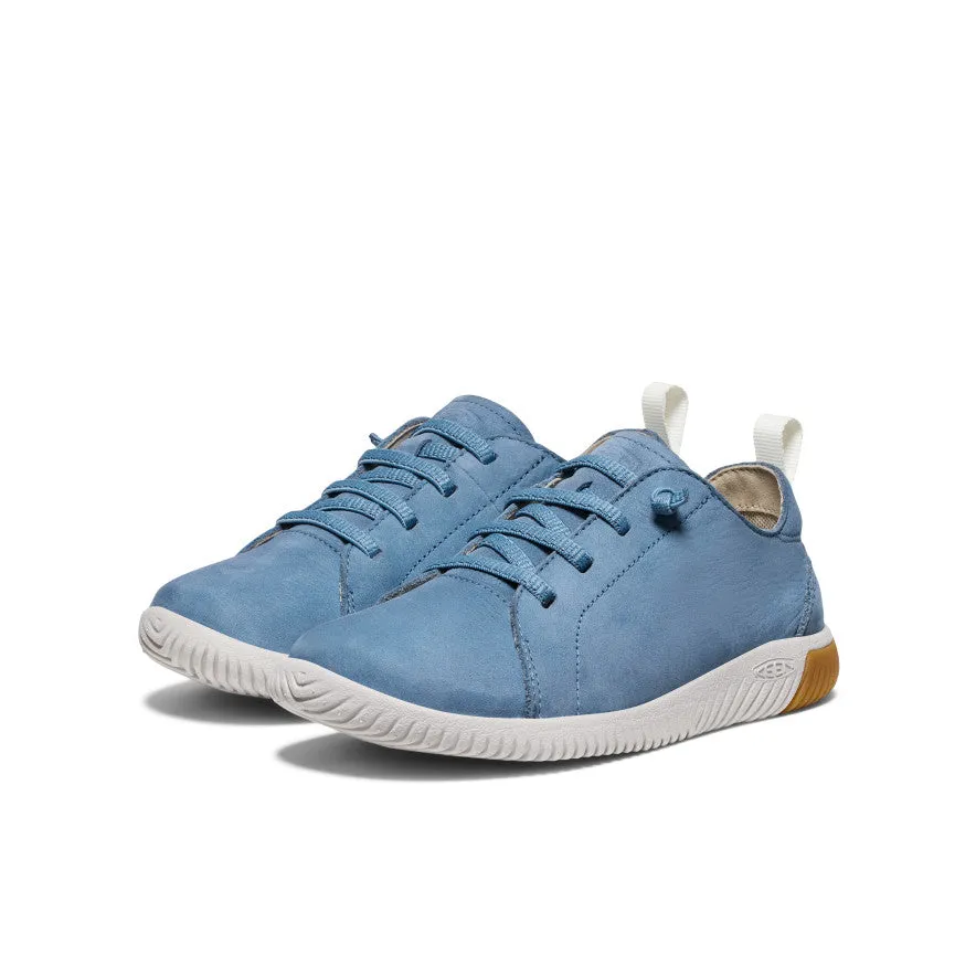 Keen Big Kids' KNX Leather Sneaker  |  Coronet Blue/Vapor
