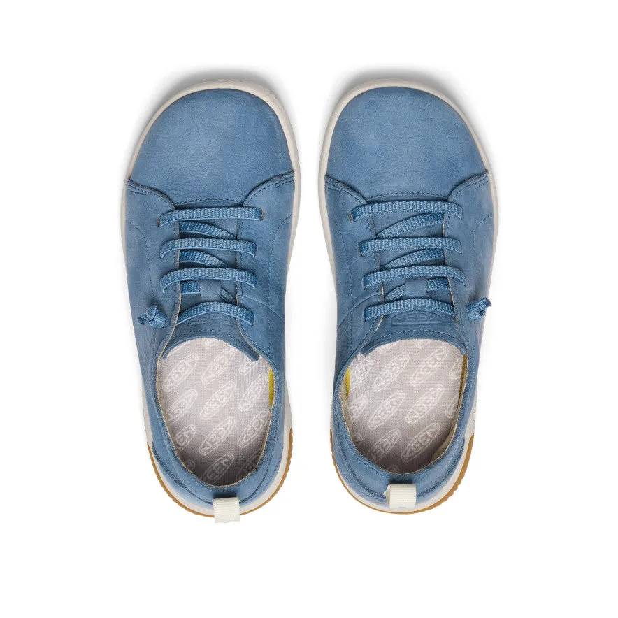 Keen Big Kids' KNX Leather Sneaker  |  Coronet Blue/Vapor