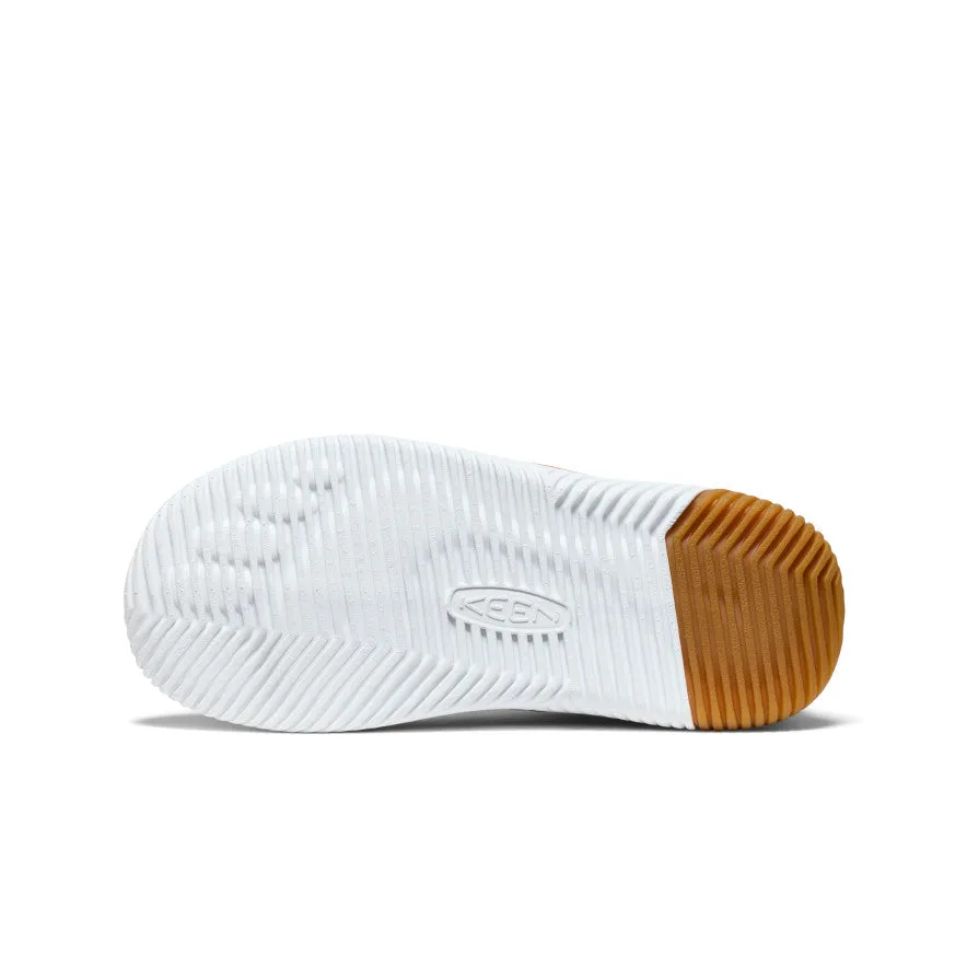Keen Big Kids' KNX Leather Sneaker  |  Gold Flame/Star White