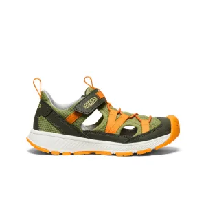 Keen Big Kids' Motozoa Sandal  |  Forest Night/Bright Marigold