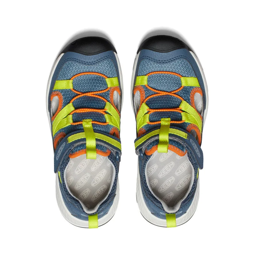 Keen Big Kids' Motozoa Sandal  |  Vintage Indigo/Scarlet Ibis